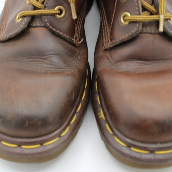 Doc Martens Airwair AW004 Brown Leather Boots Men\'s Size 5 main image 6